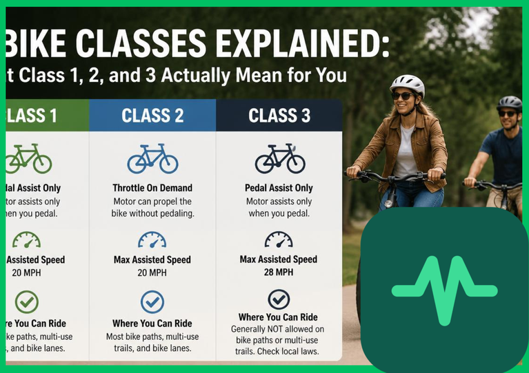 E-Bike Classes Explained: What Class 1, 2, and 3 Actually Mean for You