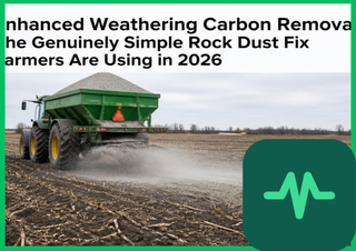 Enhanced Weathering Carbon Removal: The Genuinely Simple Rock Dust Fix Farmers Are Using in 2026