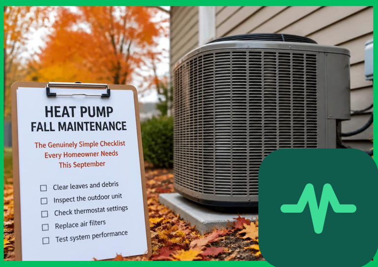 Heat Pump Fall Maintenance: The Genuinely Simple Checklist Every Homeowner Needs This September