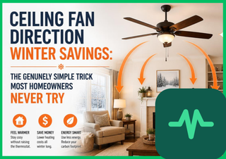 Ceiling Fan Direction Winter Savings: The Genuinely Simple Trick Most Homeowners Never Try
