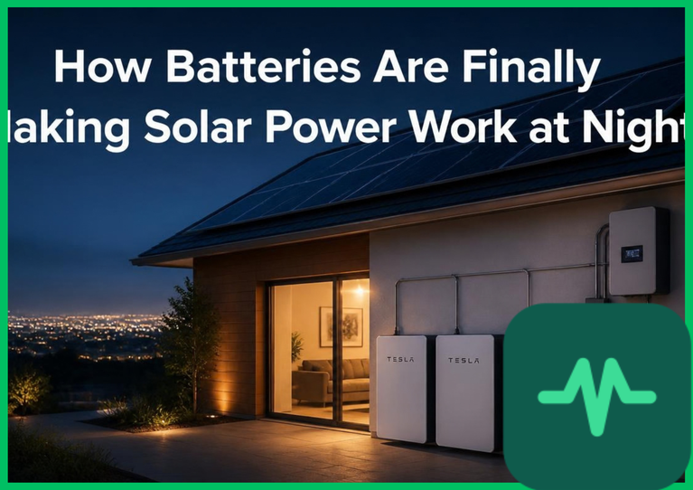 How Batteries Are Finally Making Solar Power Work at Night