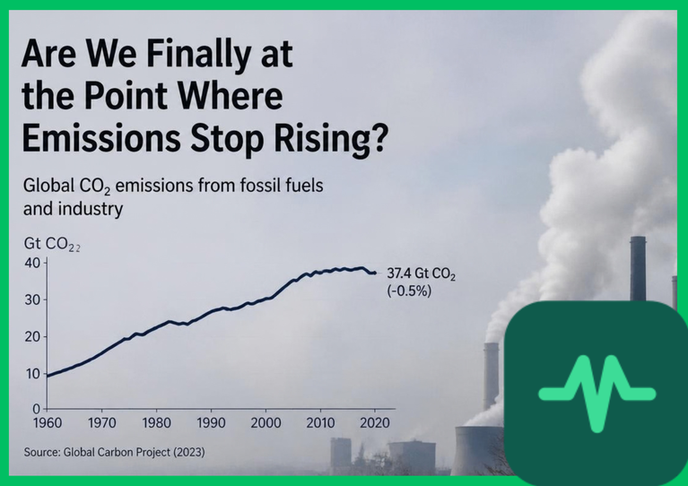 Are We Finally at the Point Where Emissions Stop Rising?